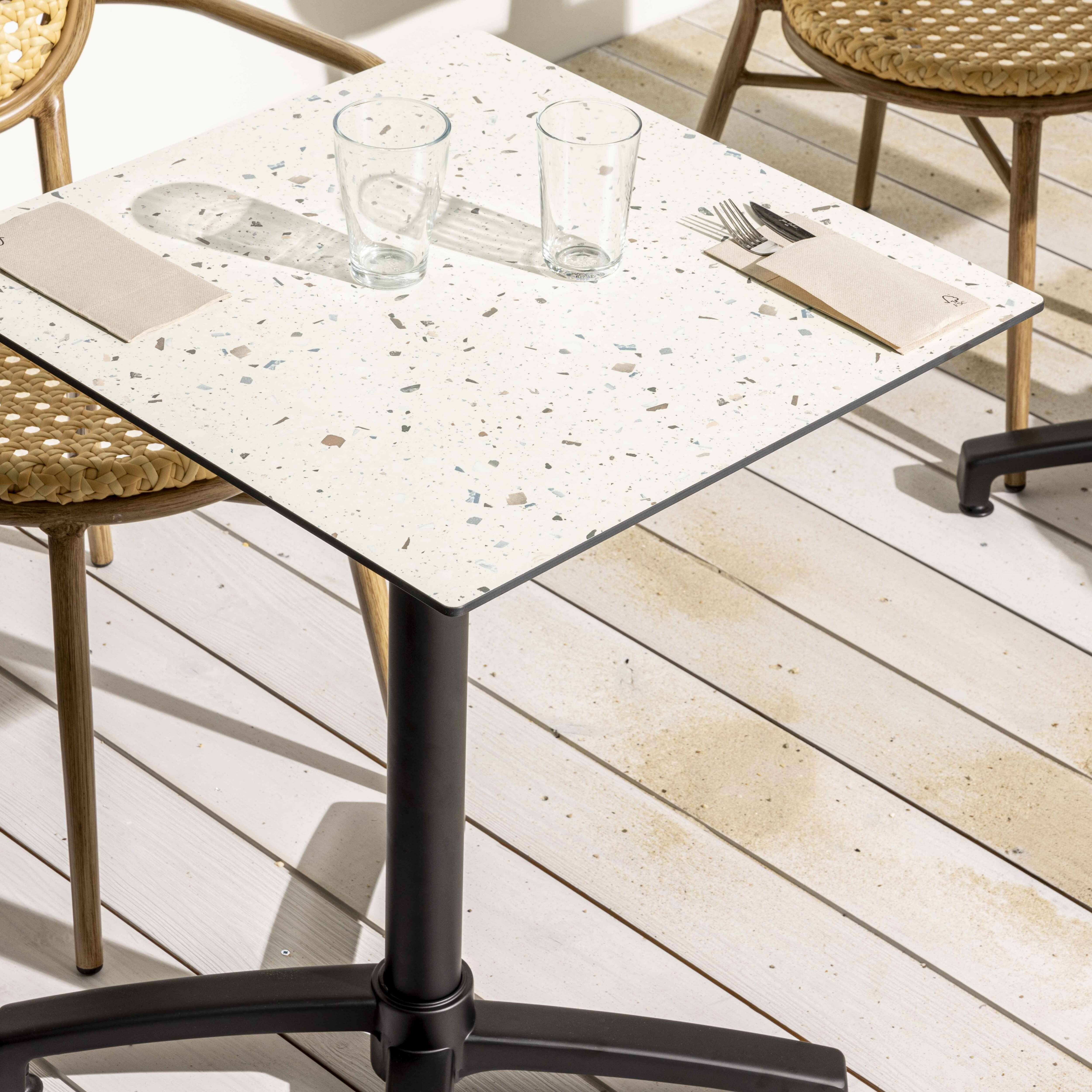 Oviala - Table de terrasse 60 cm inclinable terrazzo Opéra - Oviala - Imagen 3