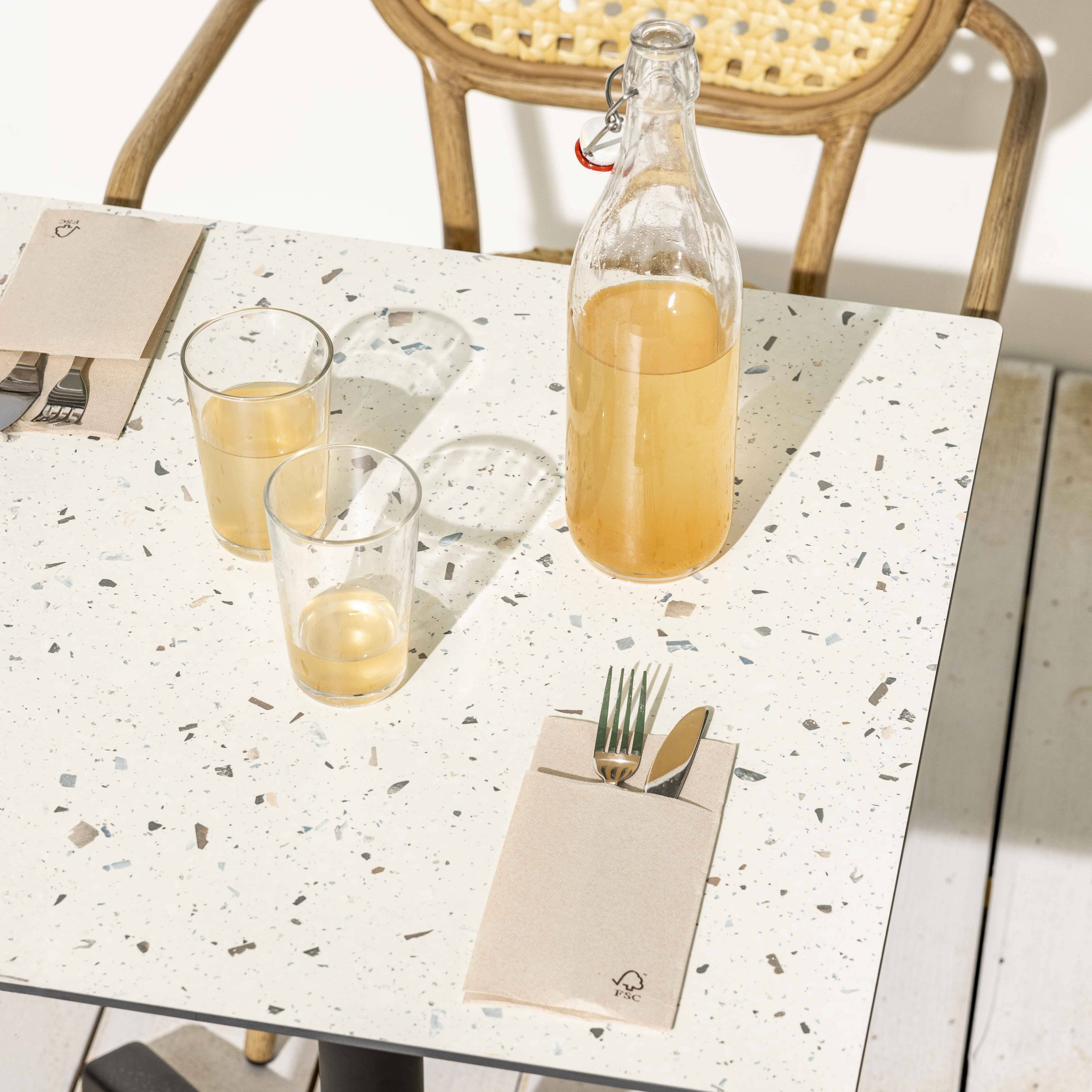 Oviala - Table de terrasse 60 cm inclinable terrazzo Opéra - Oviala - Imagen 4
