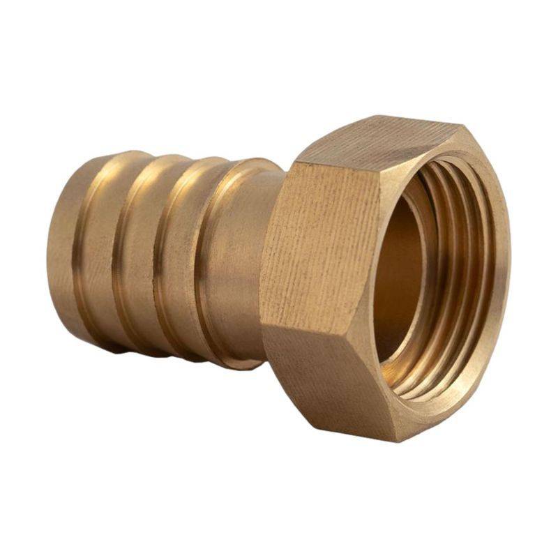 Raccord femelle laiton à écrou tournant 1" - Embout cannelé Ø25 mm