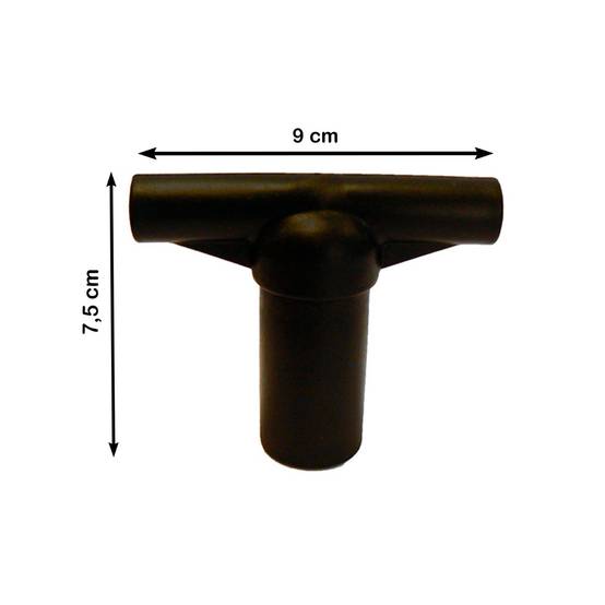 Kangui - Lot de 2 capuchons T-section pour arceau de filet de trampoline Kangui - Image 2