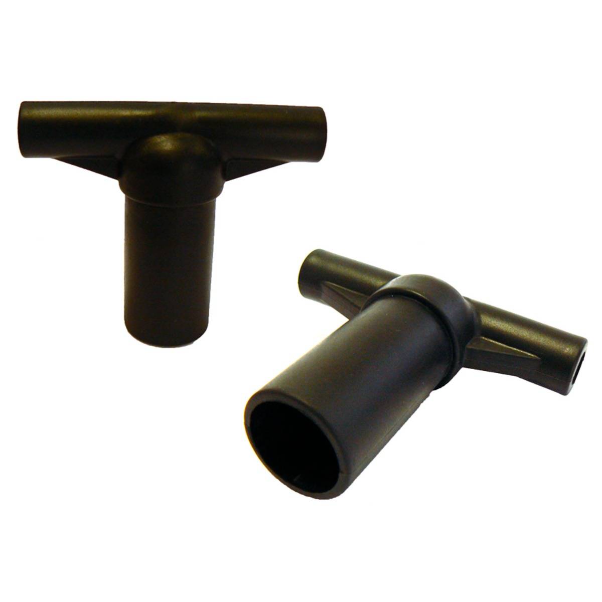 Kangui - Lot de 2 capuchons T-section pour arceau de filet de trampoline Kangui - Image 1