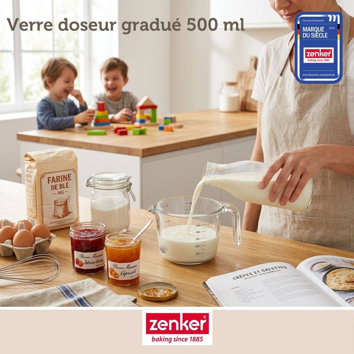 Verre mesureur en borosilicate 500 ml Zenker - Image 2