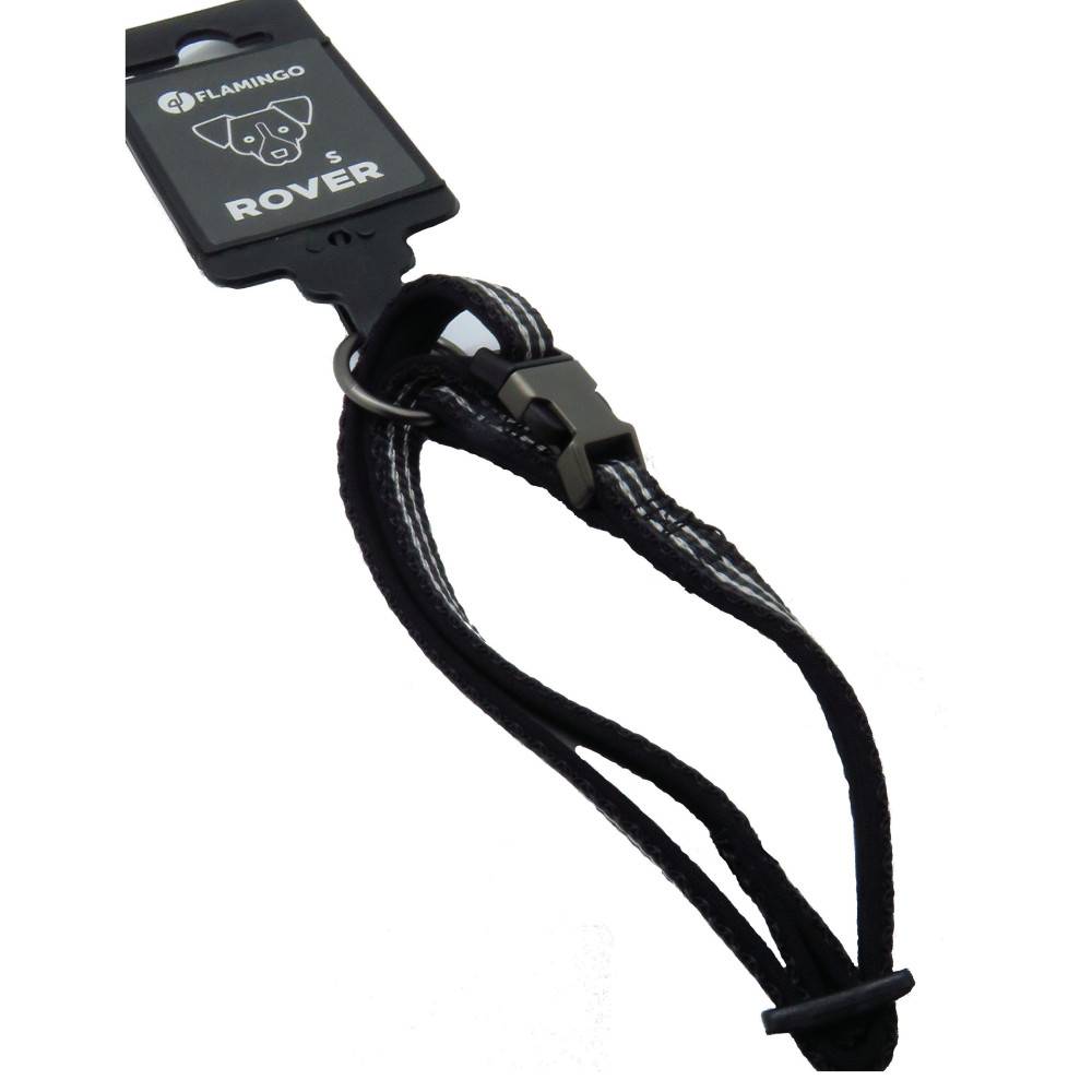 Collier Jannu noir réglable de 20 à 35 cm 10 mm taille S pour chien - Imagen 3