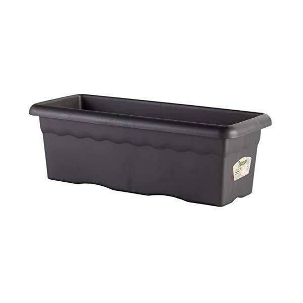 Plastiken Jardiniere Rectangulaire - 80 X 33 Cm - Anthracite - Imagen 2