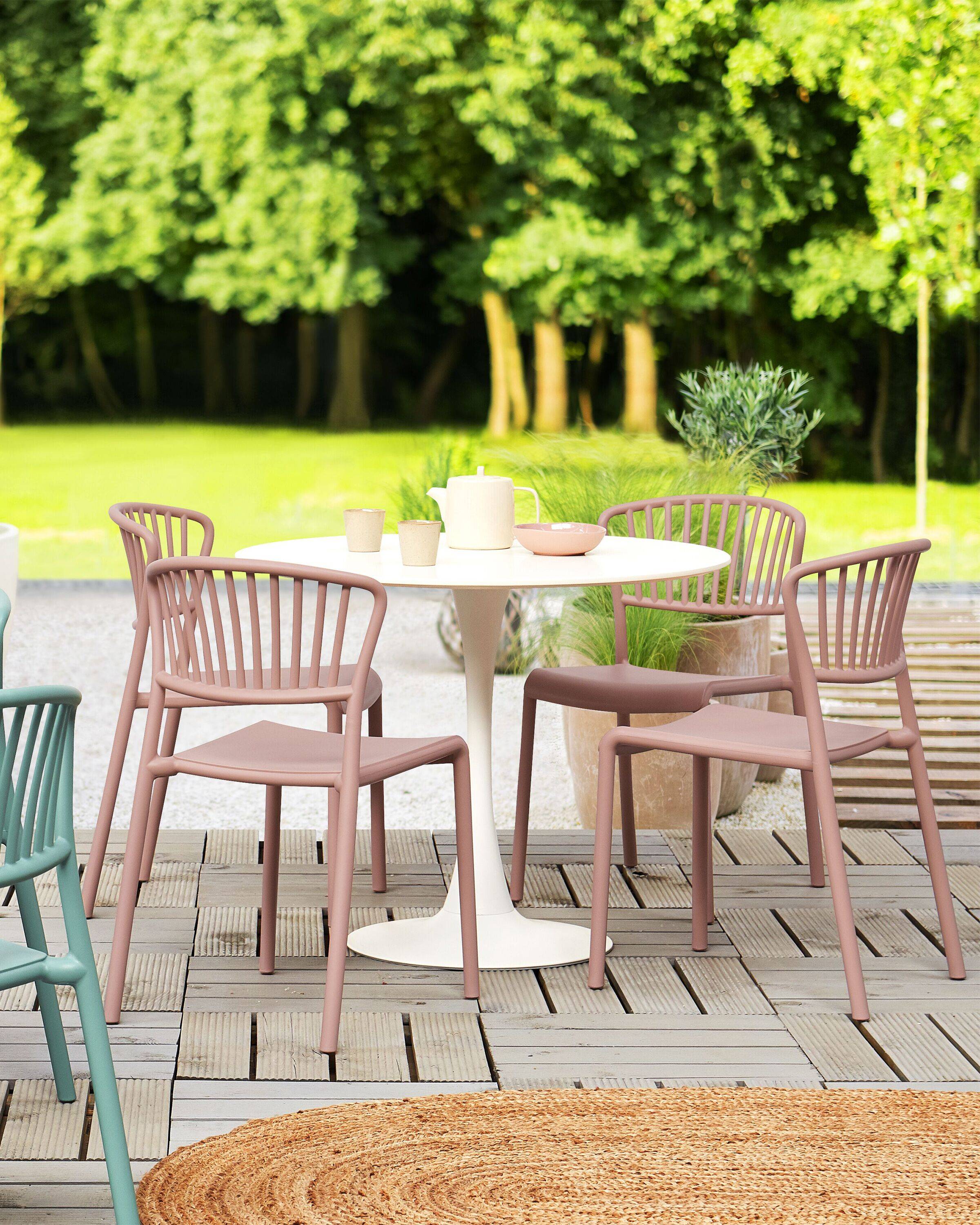 Beliani - Chaise de salle à manger Polypropylène Rose pastel GELA - Beliani - Imagen 1