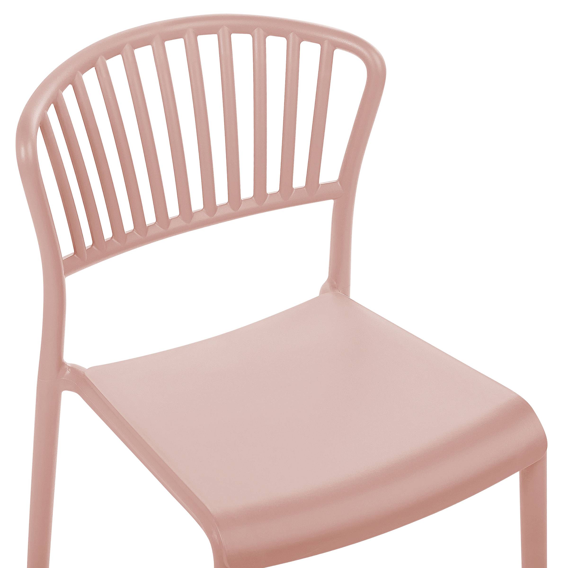Beliani - Chaise de salle à manger Polypropylène Rose pastel GELA - Beliani - Imagen 8