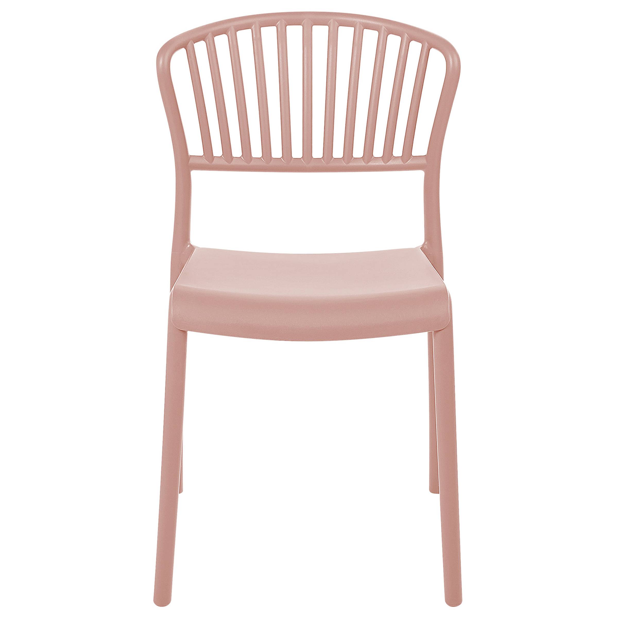 Beliani - Chaise de salle à manger Polypropylène Rose pastel GELA - Beliani - Imagen 6