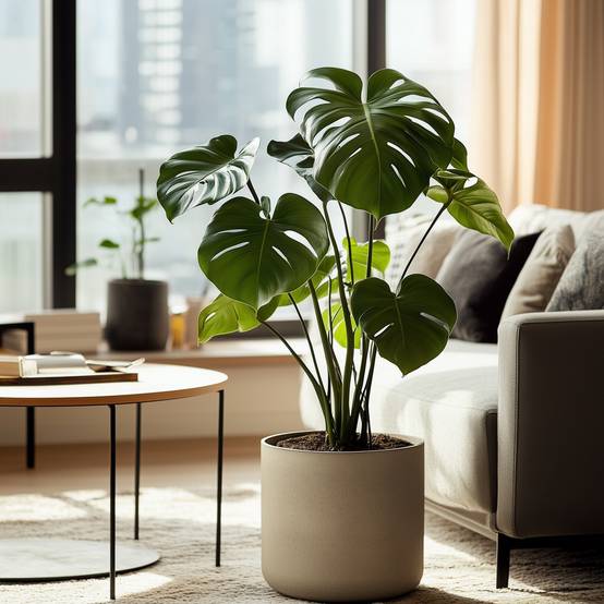 Plant In A Box - Plante à trous - Monstera deliciosa - Hauteur 50-60cm - ⌀17cm - Image 3