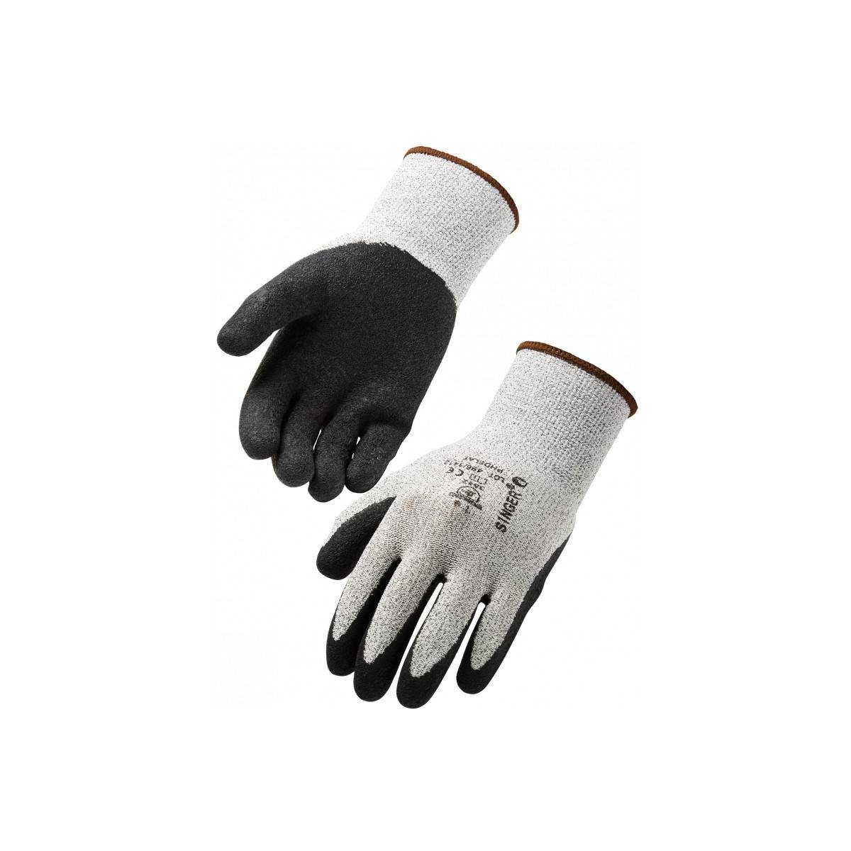 Gant anti coupure niveau c T.11 polyéthylène gris Singer - Imagen 1