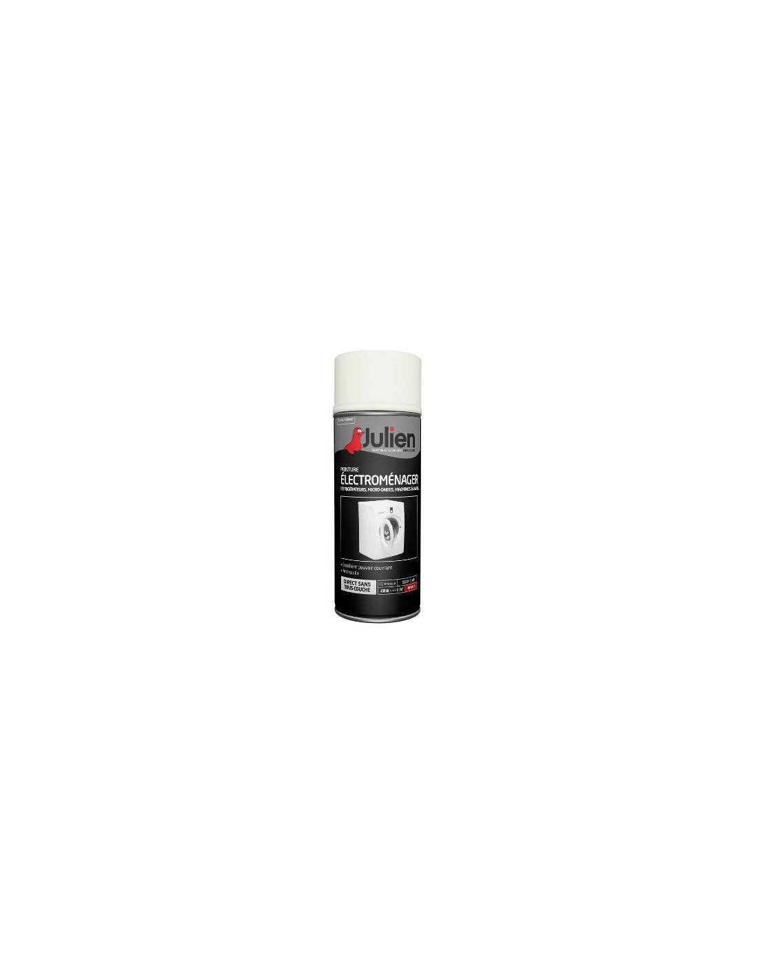 Julien - Peinture Aérosol Pour Electroménager - Brillant Blanc Email - 400 Ml - Julien