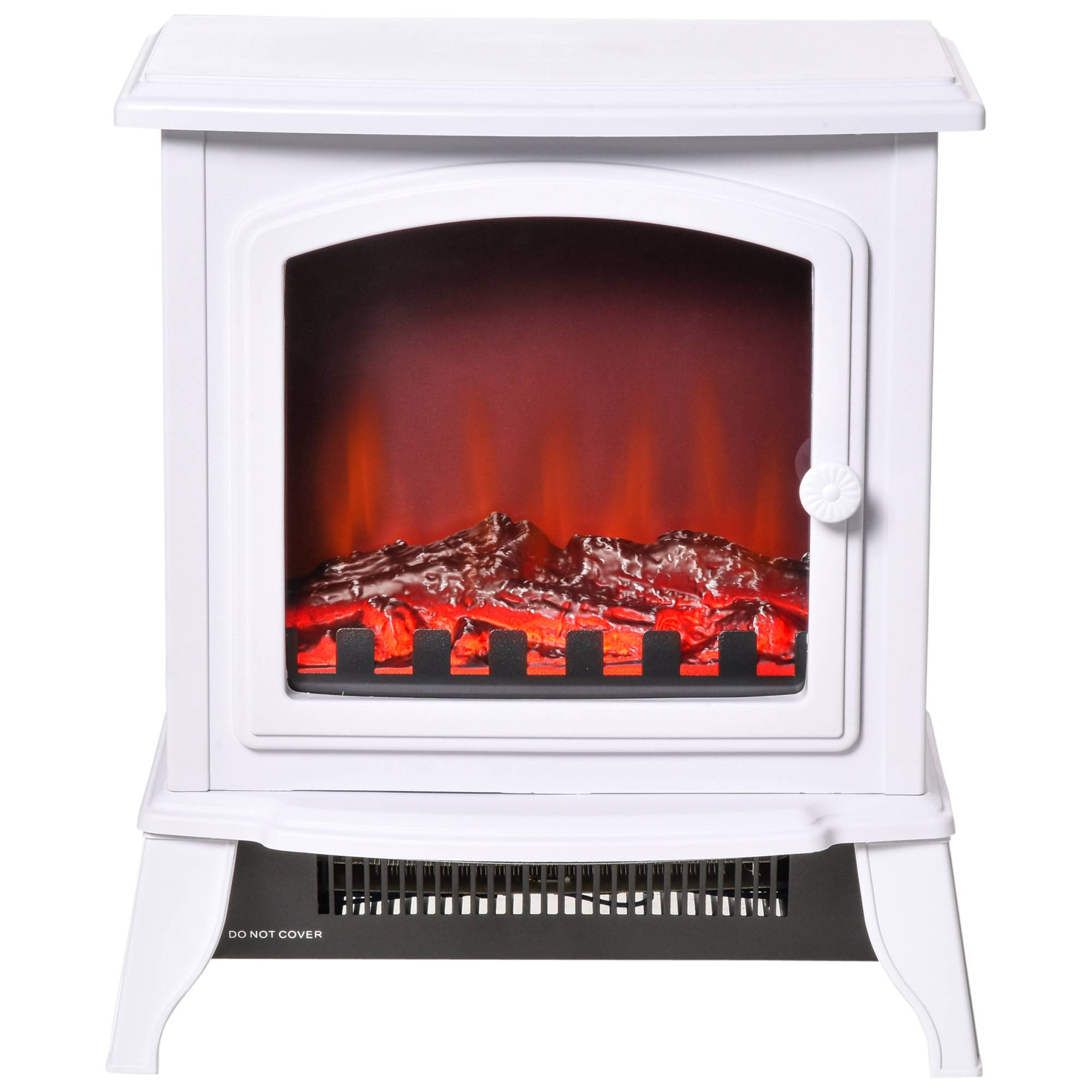 Cheminée décorative avec thermostat réglable et protection contre la surchauffe pour pièces de 20 à 25 m² 36,5 x 24 x 45,5 cm Blanc - Image 2