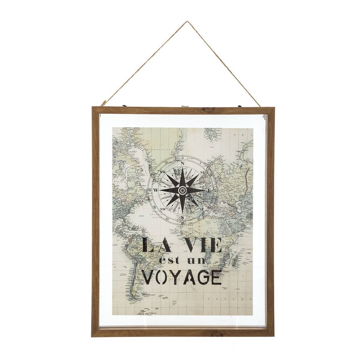 Atmosphera - Cadre "Voyage" 38x48cm - Atmosphera Créateur d'intérieur - Image 1