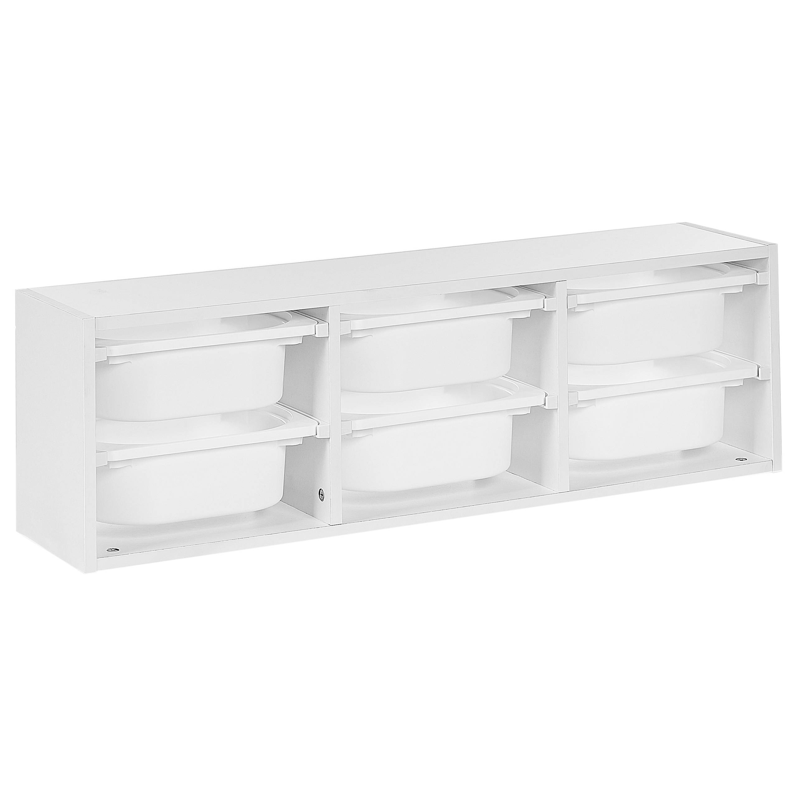 Beliani - Étagère Panneau de particules de bois Blanc TOBIN - 98x21x29- Beliani - Image 2