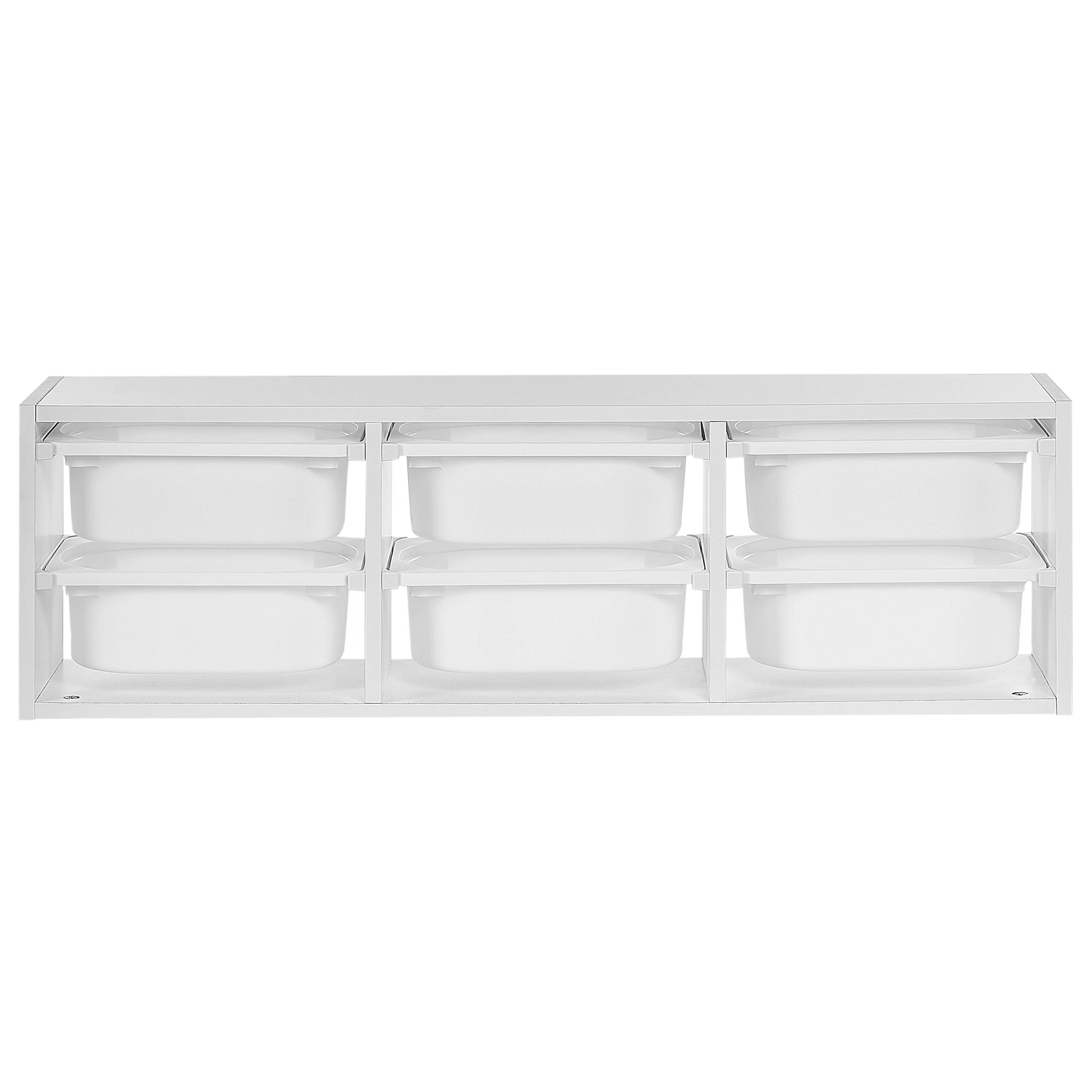 Beliani - Étagère Panneau de particules de bois Blanc TOBIN - 98x21x29- Beliani - Image 4