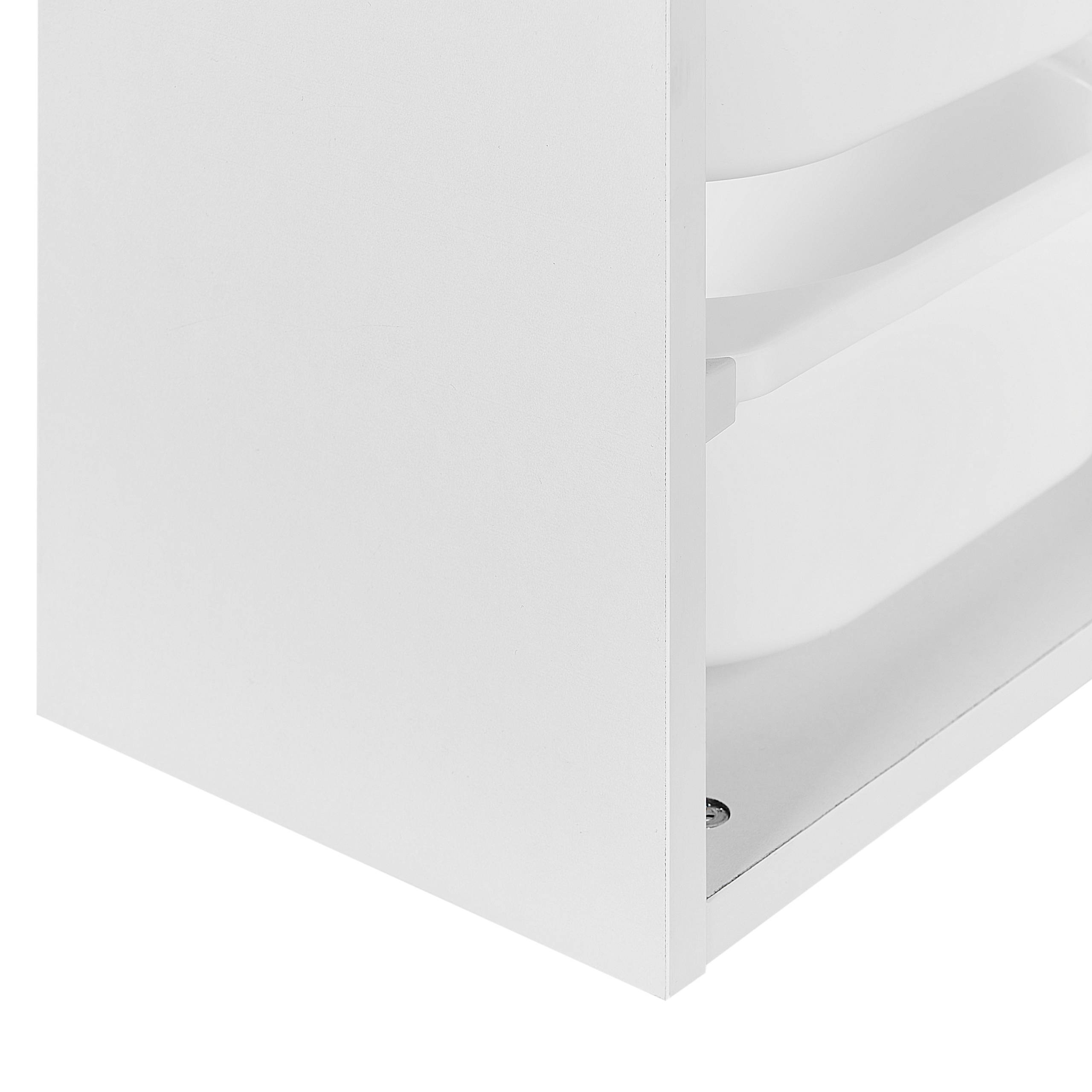 Beliani - Étagère Panneau de particules de bois Blanc TOBIN - 98x21x29- Beliani - Image 9