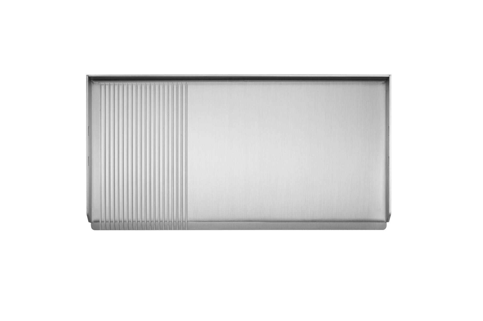 Plancha Planet - Plancha OASI 80 Lisse Rainurée + couvercle - Image 2