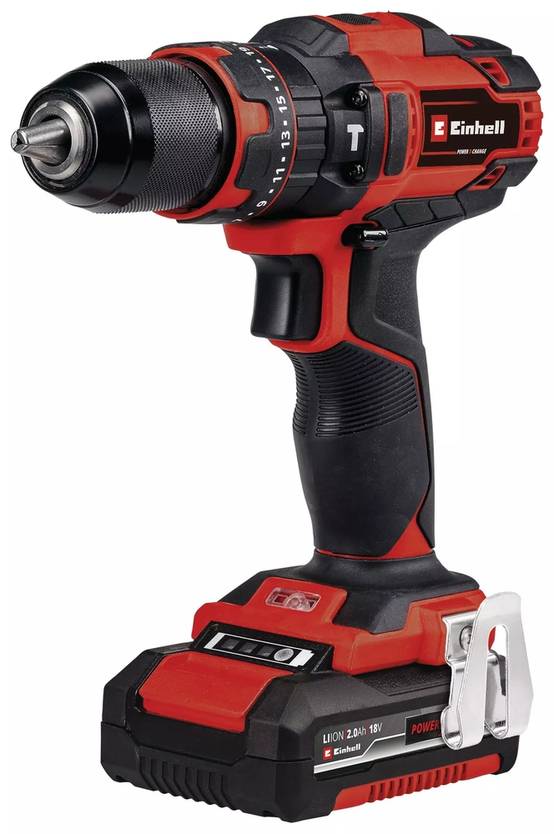 Einhell - Perceuse-visseuse percussion TE-CD 18/40 Li-i 64 (1x2,0 Ah) - 18V - 40Nm - 64 accessoires Einhell - Image 1
