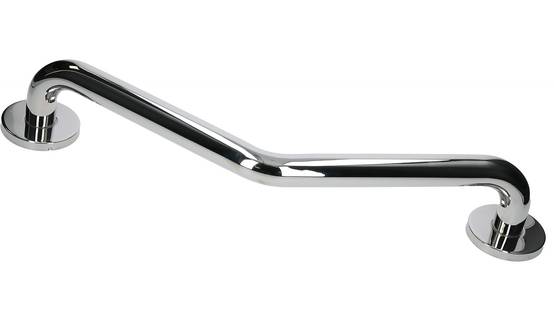 Barre de relèvement coudée 135° D 83 265x265mm chromée - GARIS - B-INOX-BR51 - Image 1