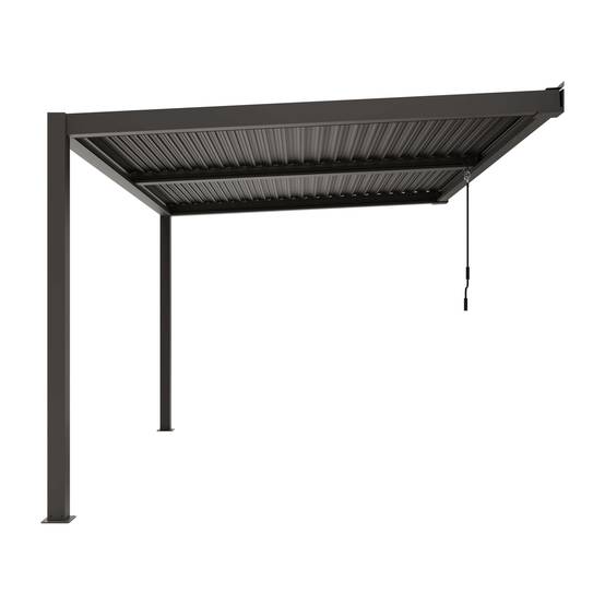 Pergola Adossée Thermolaquée Anthracite 4*3m - Ximax - Image 3