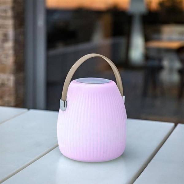 Lumisky - Lampe enceinte bluetooth sans fil - LUMISKY - MINI MAY PLAY - H23 cm - LED blanc et multicolore dimmable - Image 6