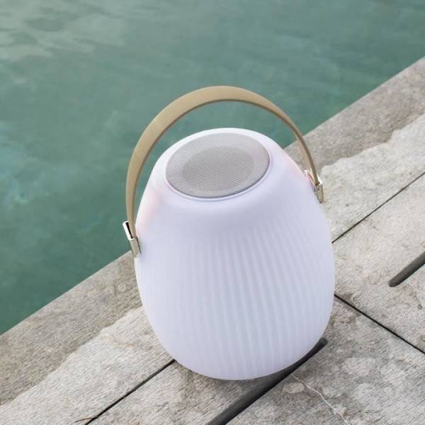Lumisky - Lampe enceinte bluetooth sans fil - LUMISKY - MINI MAY PLAY - H23 cm - LED blanc et multicolore dimmable - Image 5