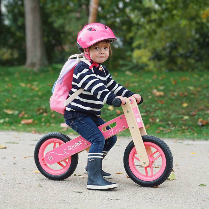 Soulet - Draisienne en bois pour enfant - Coloris rose - Imagen 2
