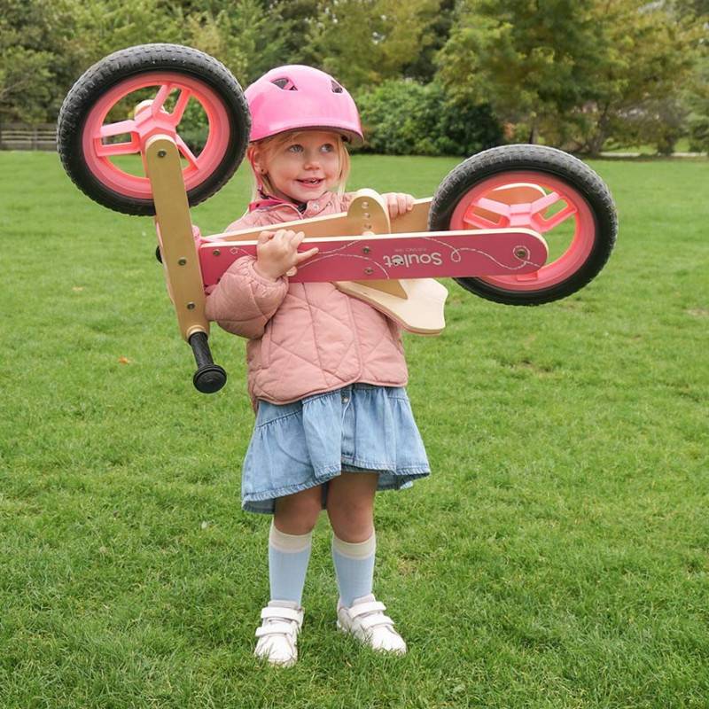 Soulet - Draisienne en bois pour enfant - Coloris rose - Imagen 6