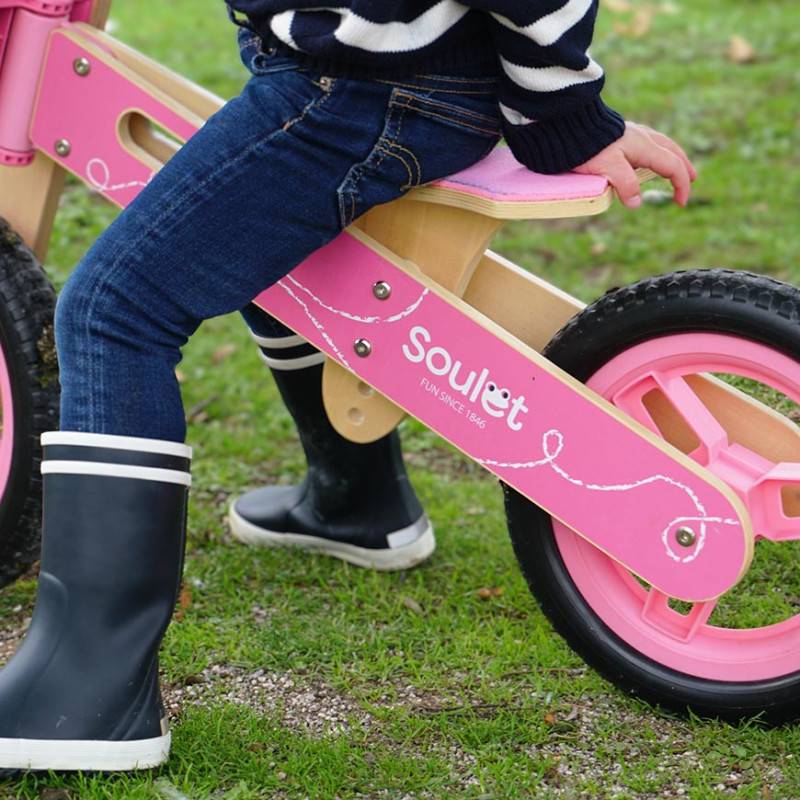 Soulet - Draisienne en bois pour enfant - Coloris rose - Imagen 7