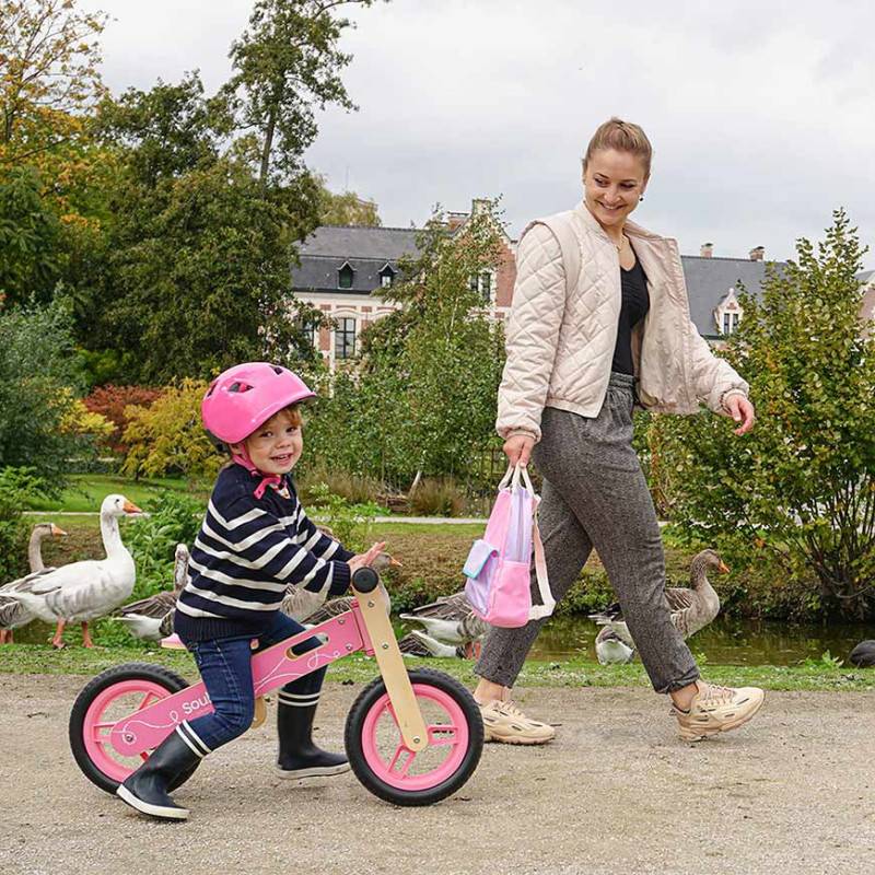 Soulet - Draisienne en bois pour enfant - Coloris rose - Imagen 10
