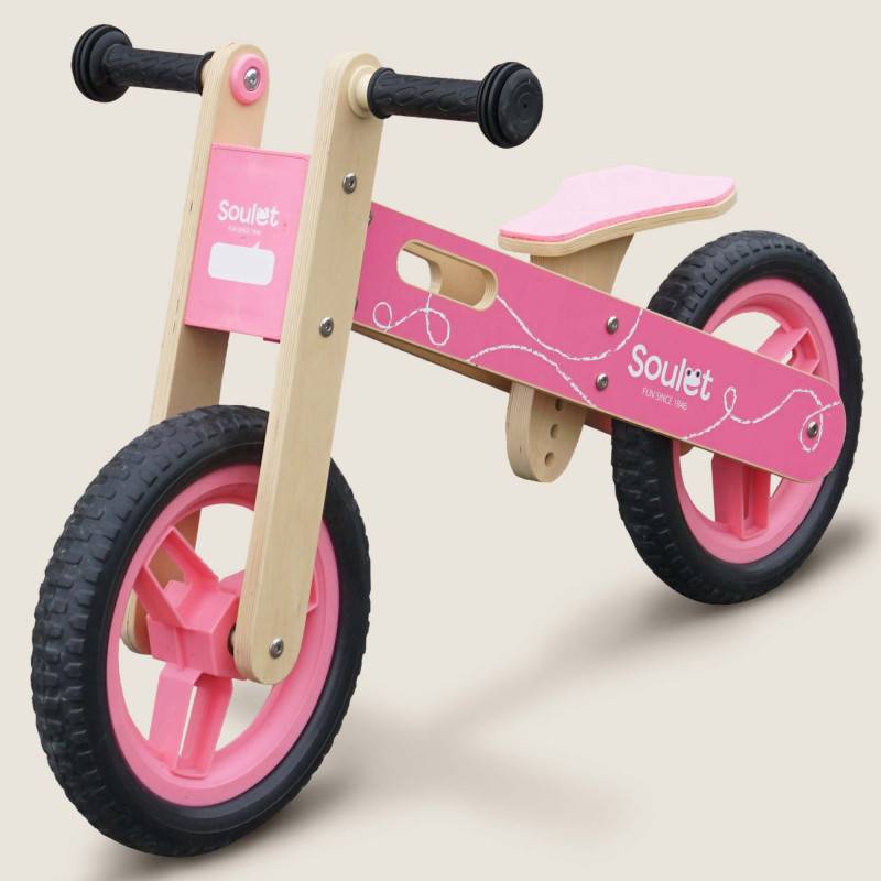 Soulet - Draisienne en bois pour enfant - Coloris rose - Imagen 1