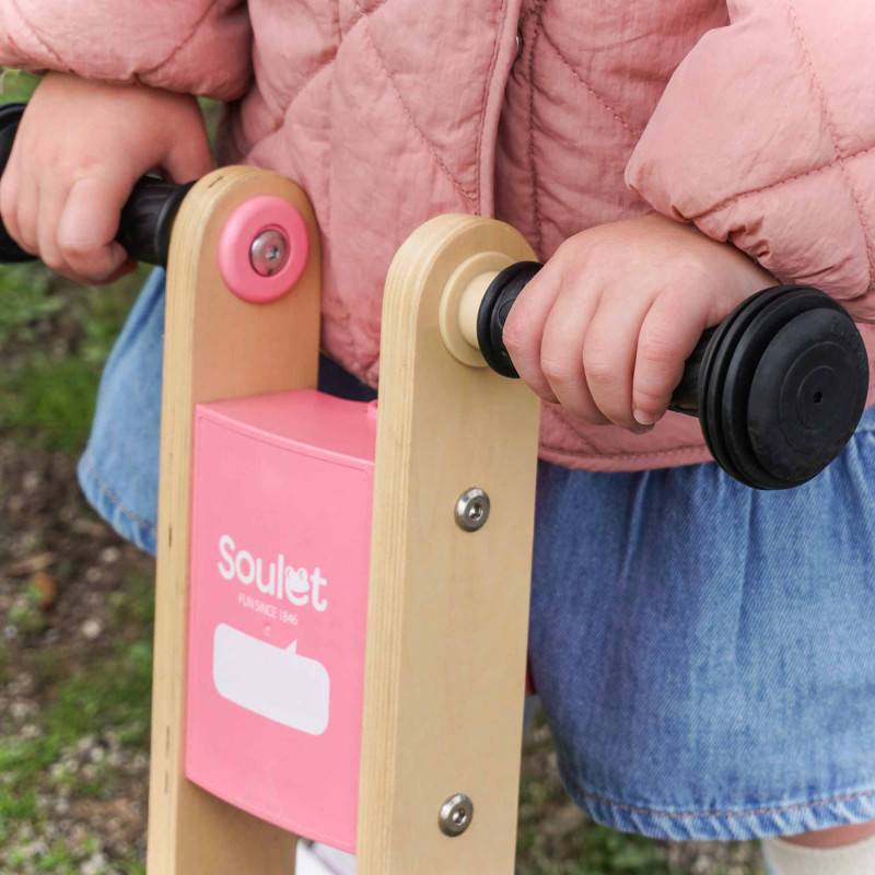 Soulet - Draisienne en bois pour enfant - Coloris rose - Imagen 5