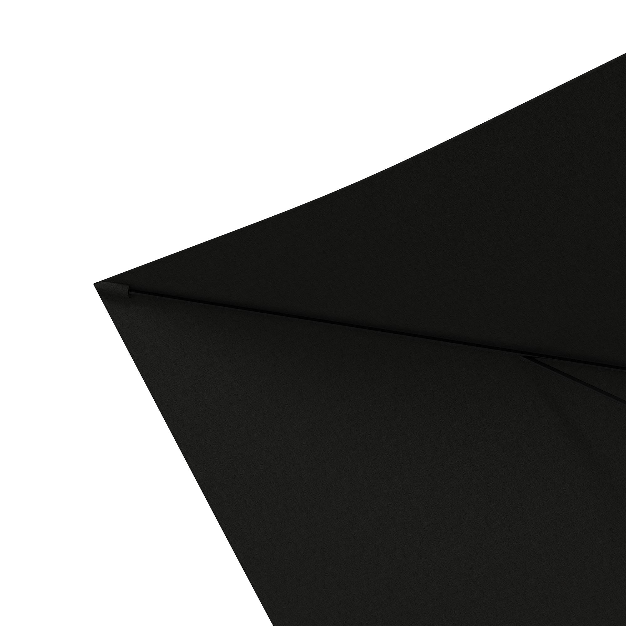 PANGIVO - Parasol rectangulaire inclinable avec manivelle en aluminium et polyester noir 290 x 200 x 248 cm - PANGIVO - Image 10