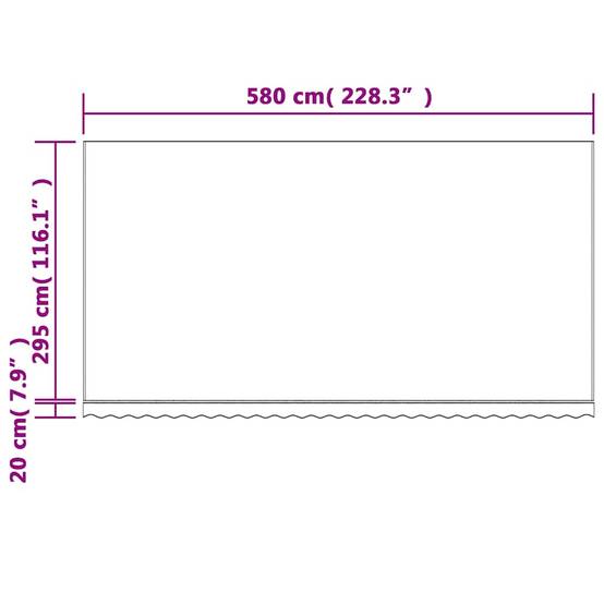 Prolenta Premium - Auvent polyester multicolore 580 x 295 cm - Prolenta premium p369.5 - Image 7