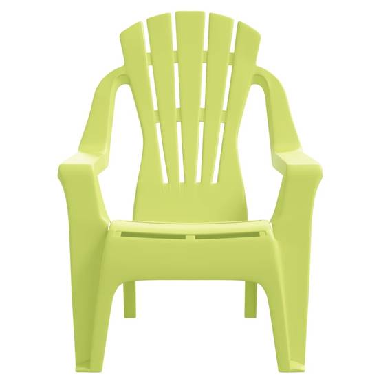 Lot de 2 Chaises de jardin pour enfants - Chaises d'extérieur - Fauteuils de jardin vert 37x34x44 cm PP - Image 4