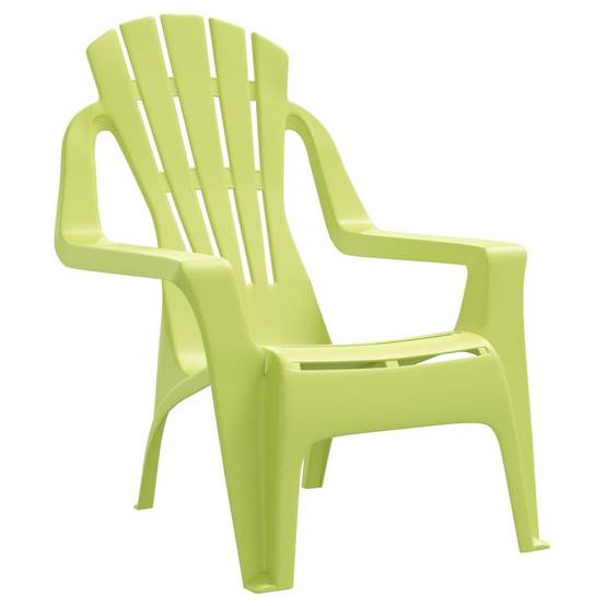 Lot de 2 Chaises de jardin pour enfants - Chaises d'extérieur - Fauteuils de jardin vert 37x34x44 cm PP - Image 3