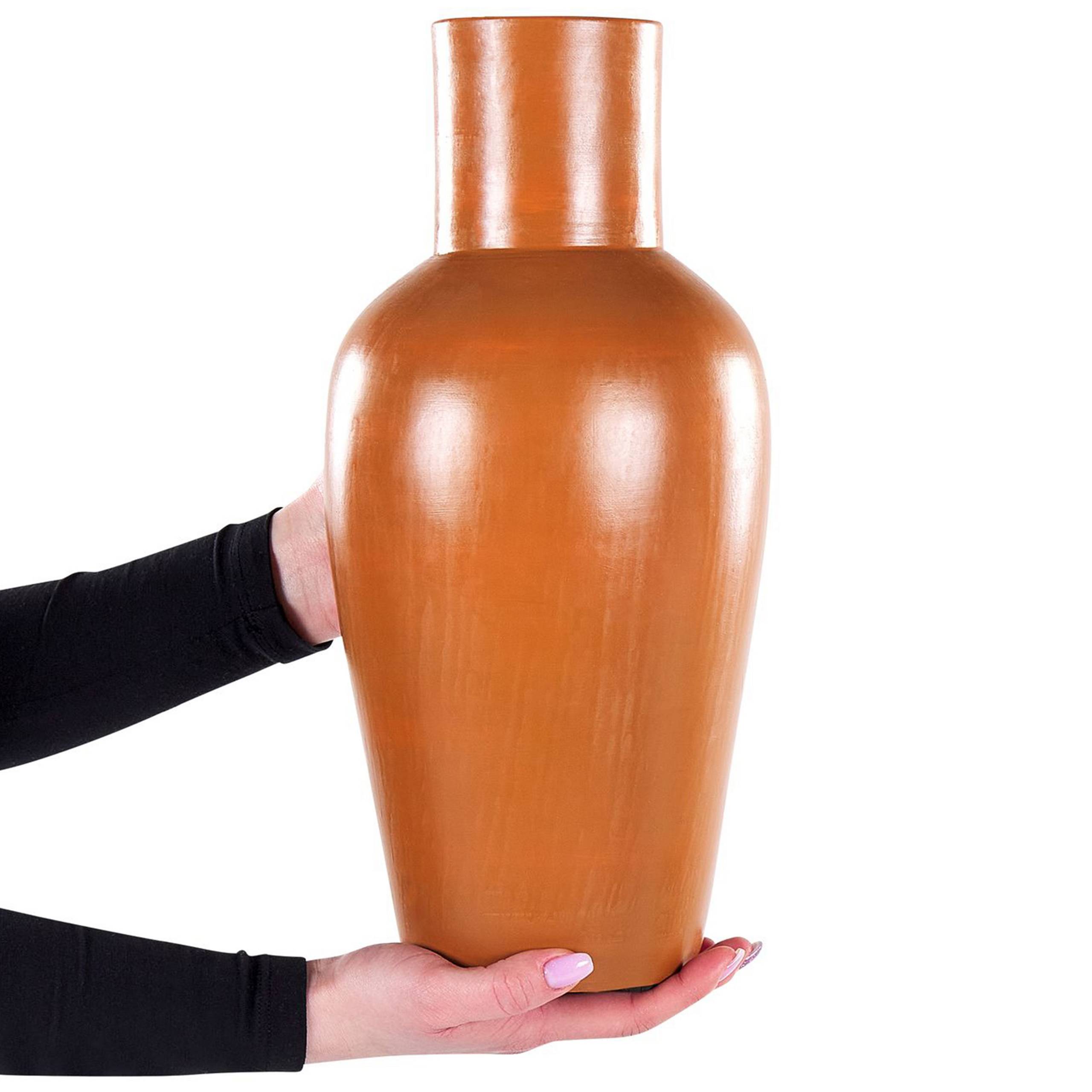 Beliani - Vase décoratif Terre cuite Orange KARFI - 20x20x37- Beliani - Image 4