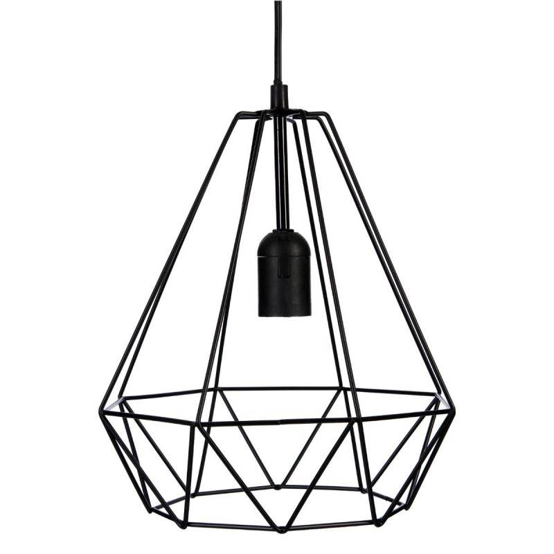 Suspension filaire Drim noire métal Atmosphera