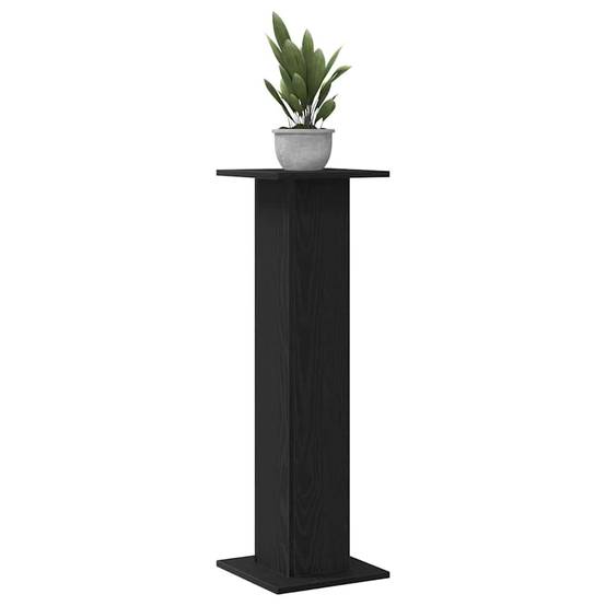 Lot de 2 Supports de Plante Colonne Bois Ingénierie Finition Mate pour Salon Intérieur Chêne Noir 95 cm – ComfortXL Outdoor Living - Image 3