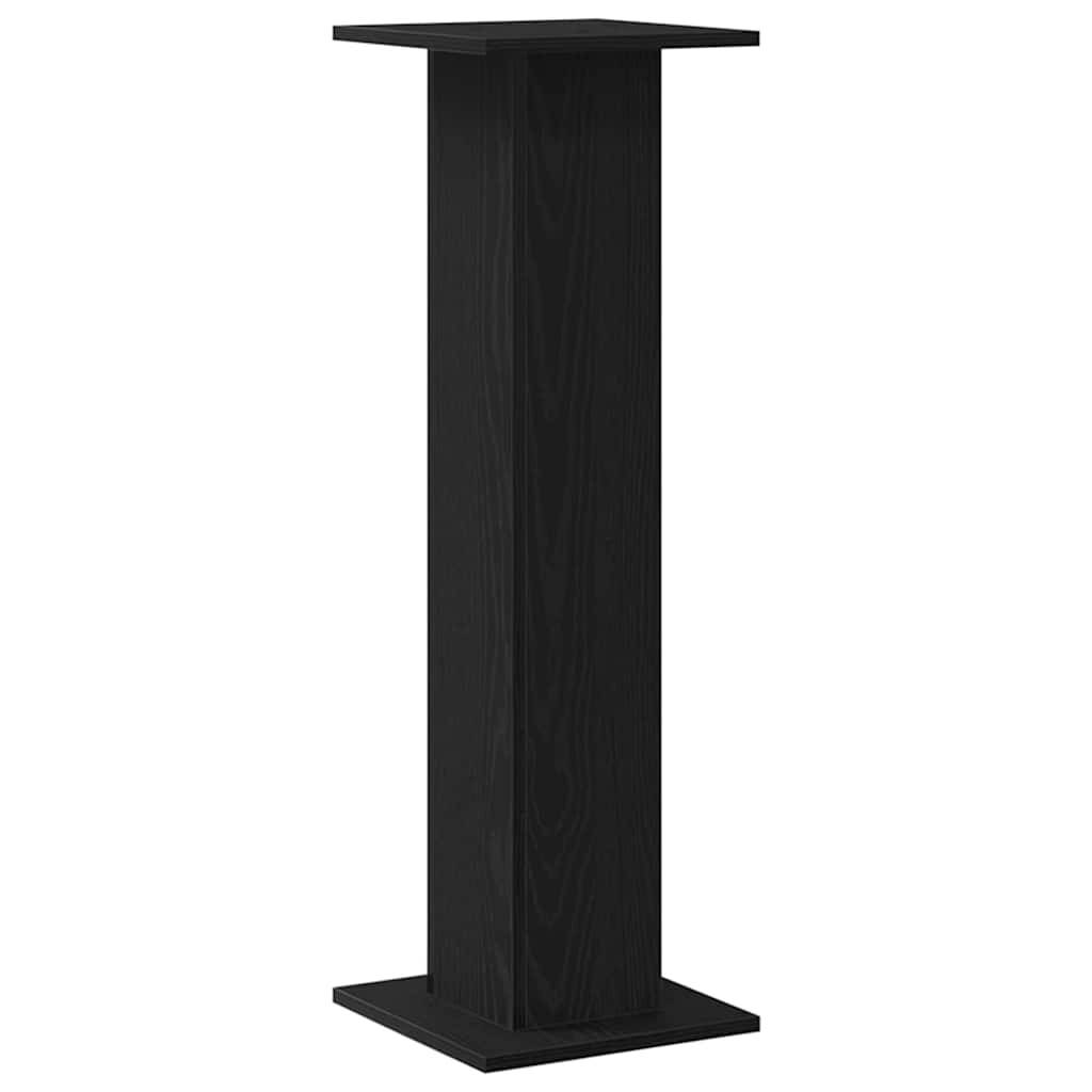 Lot de 2 Supports de Plante Colonne Bois Ingénierie Finition Mate pour Salon Intérieur Chêne Noir 95 cm – ComfortXL Outdoor Living - Image 5