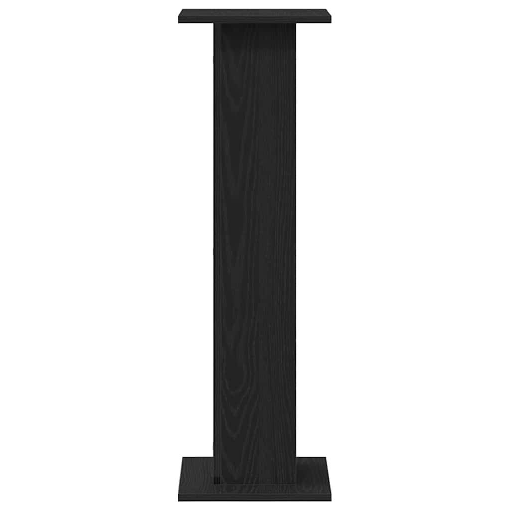 Lot de 2 Supports de Plante Colonne Bois Ingénierie Finition Mate pour Salon Intérieur Chêne Noir 95 cm – ComfortXL Outdoor Living - Image 6
