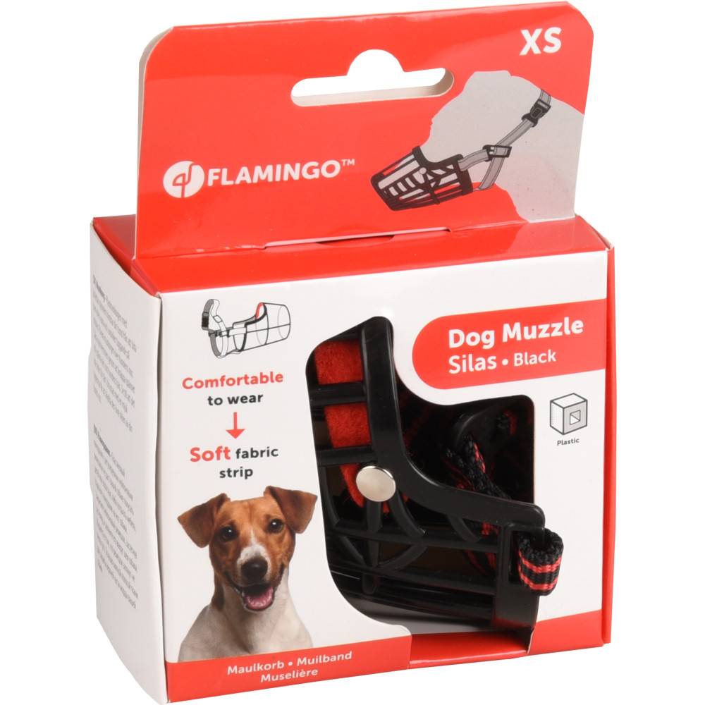 Muselière SILAS XS noir.  24 cm 30-38 cm. pour chien. - Imagen 8