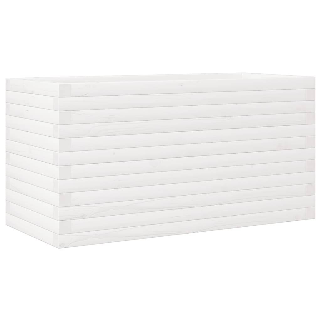 Maison Chic - Jardinière, Bac à fleurs, Pot de fleurs blanc 90x40x46 cm bois de pin massif - Imagen 7