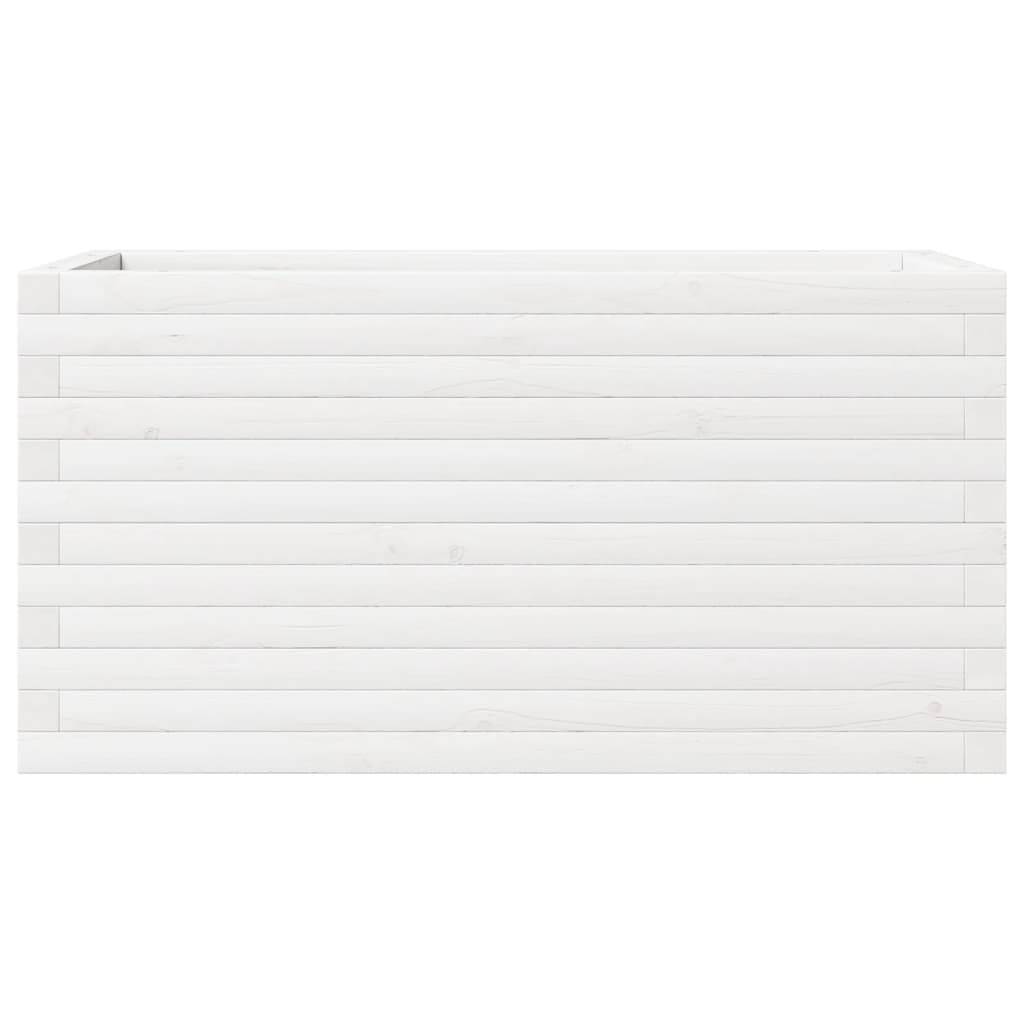 Maison Chic - Jardinière, Bac à fleurs, Pot de fleurs blanc 90x40x46 cm bois de pin massif - Imagen 5