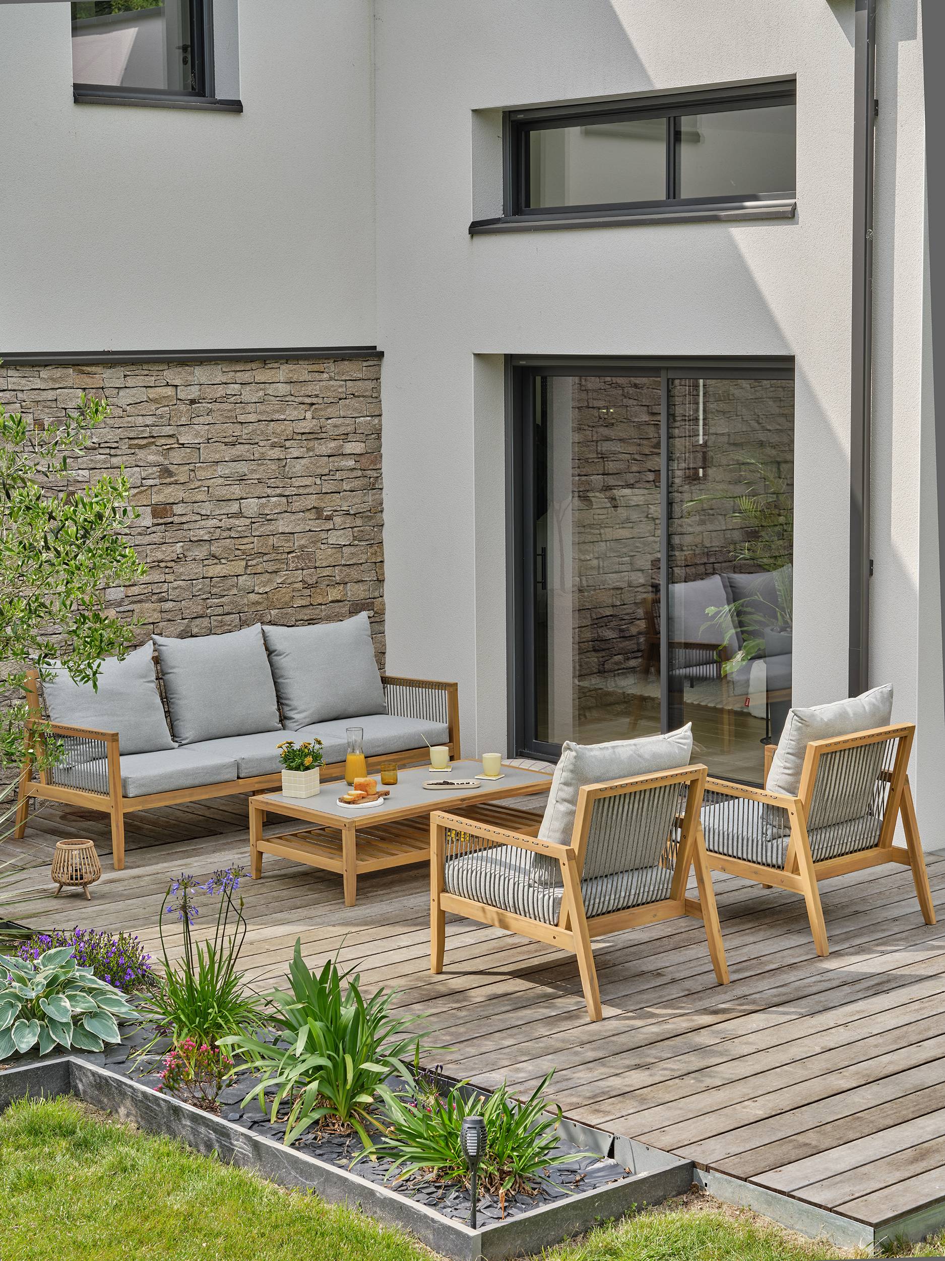 Salon bas de jardin FUNA - ACACIA - REMARQUABLE - Image 2