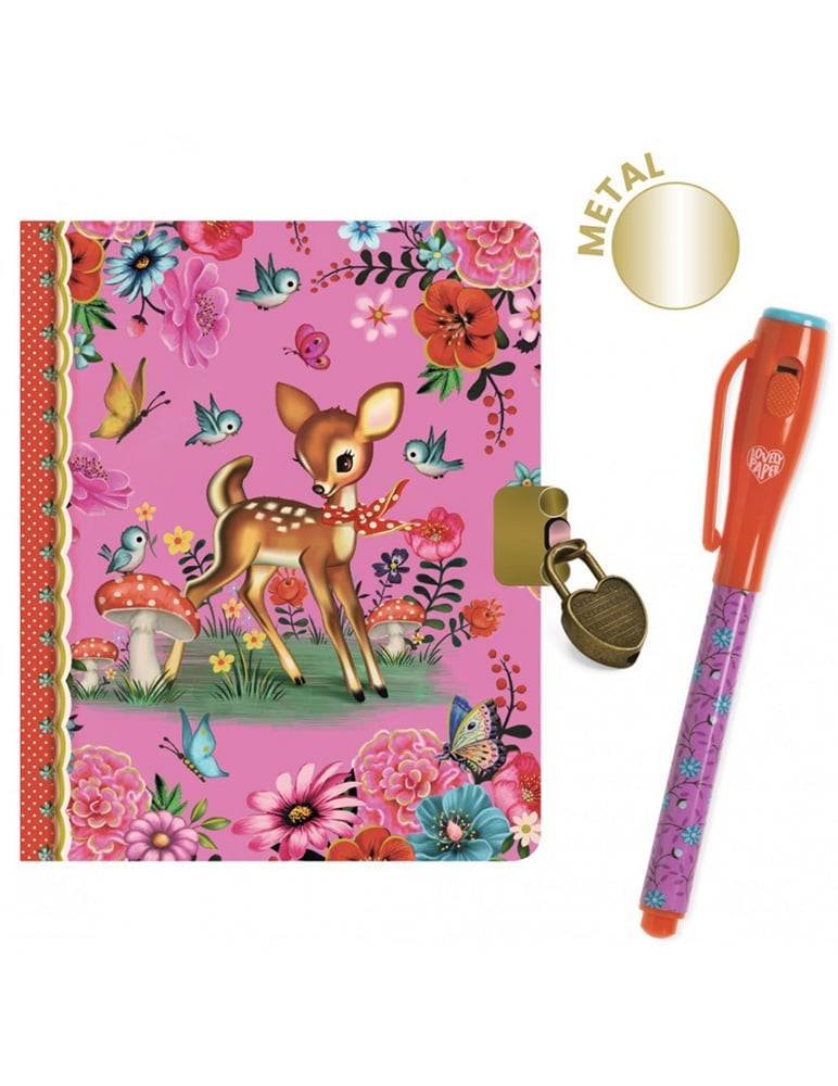 Papeterie Petit carnet secret avec feutre magique Fiona - Djeco