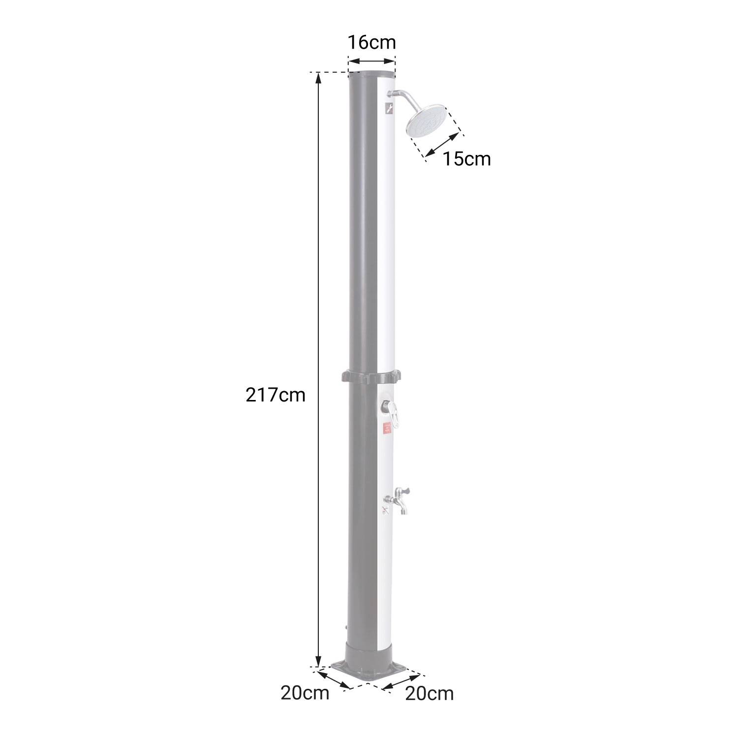 Douche solaire FIDGI noire et argent 35L - HAPPY GARDEN - Imagen 6