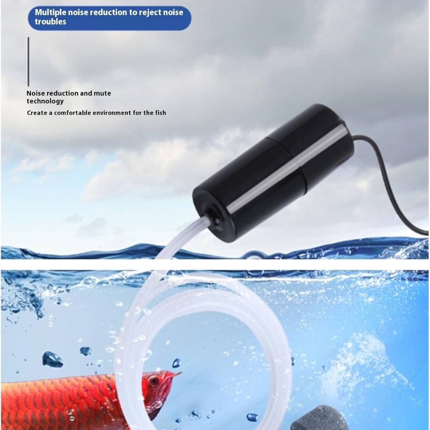 Mini Pompe à Oxygène USB pour Aquarium DtopbuyAge - Image 2