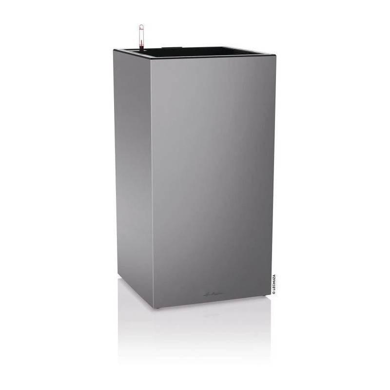 Lechuza - Pot De Fleur Lechuza Canto Premium Colonne 40 - Kit Complet Led, Argent Métallisé - Imagen 1