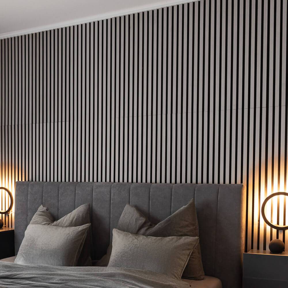 Home Deluxe - HOME DELUXE - Panneau acoustique SONIC Grey Oak - 6 panneaux, bois MDF, feutre polyester, pouvant être placés les uns au-dessus des autres et les uns - Image 1