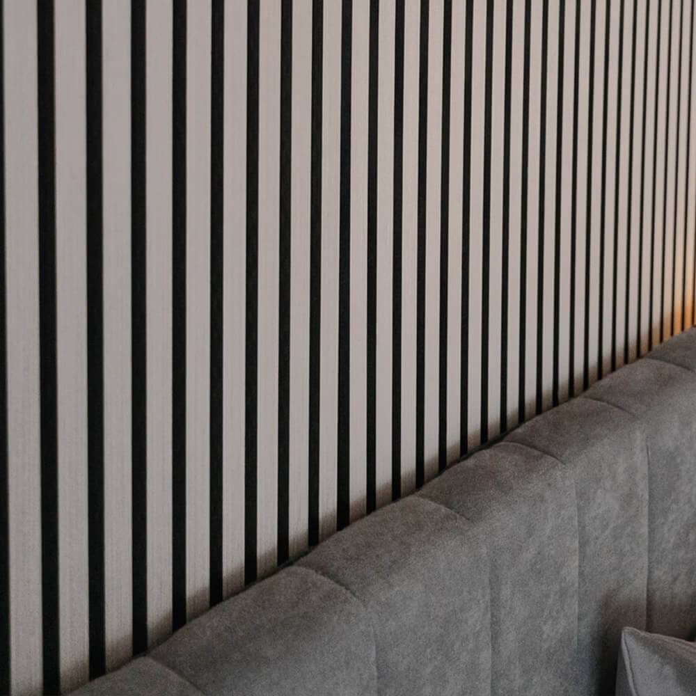 Home Deluxe - HOME DELUXE - Panneau acoustique SONIC Grey Oak - 6 panneaux, bois MDF, feutre polyester, pouvant être placés les uns au-dessus des autres et les uns - Image 3